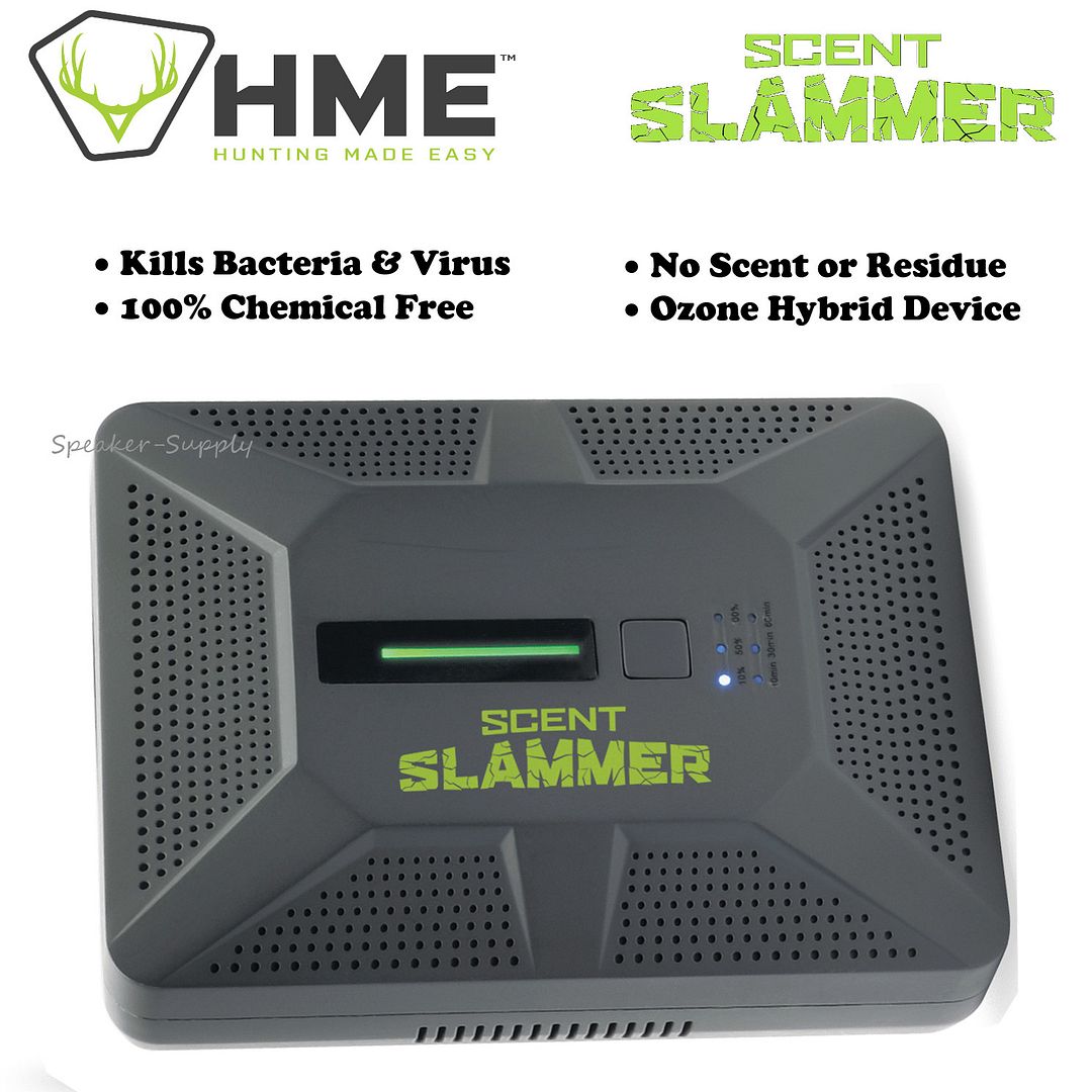 HME Scent Slammer 2in1 Ozone Device Kills Bacteria Eliminates Odor